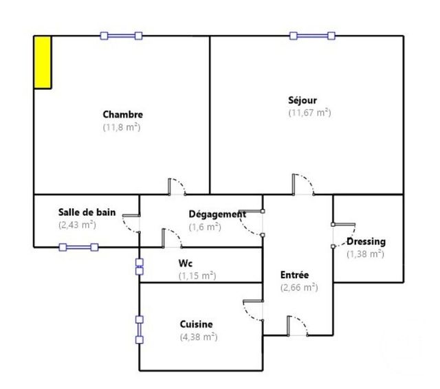 Appartement F2 à louer - 2 pièces - 37.07 m2 - PARIS - 75005 - ILE-DE-FRANCE - Century 21 Valeurs Conseils